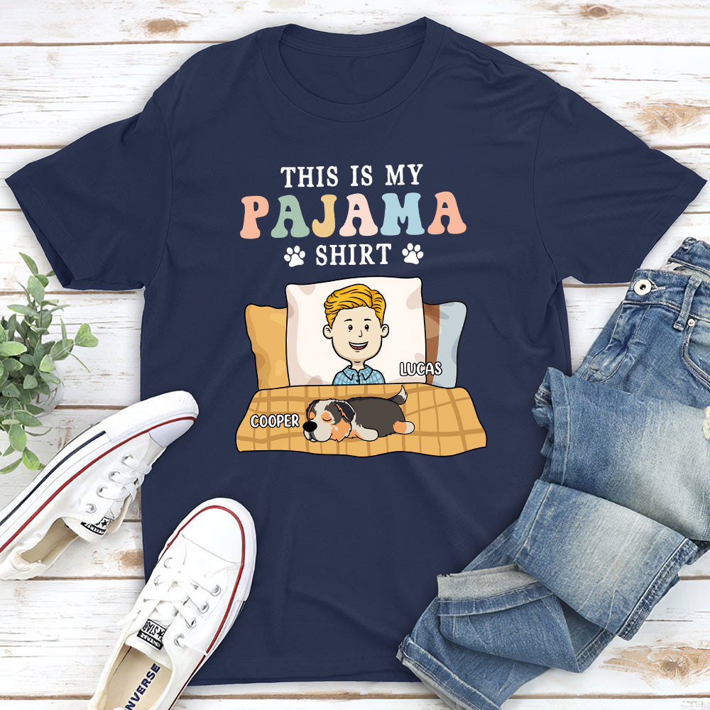 Colorful Personalized Unisex Pajama-style T-shirt for Pet Lovers