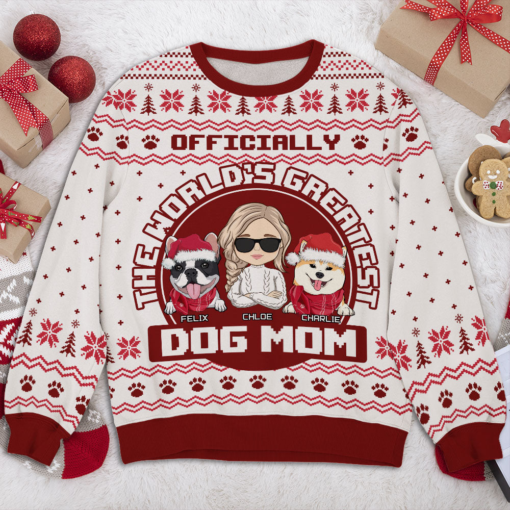 Personalized All-Over-Print Sweatshirt: Ideal Gift for Pet Lovers and Trendy Holiday Wear