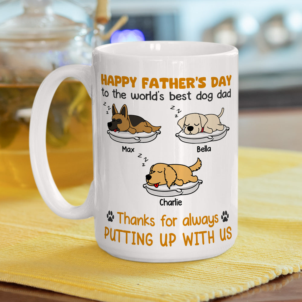 Personalized Custom 'Thanks For Always Putting Up' Coffee Mug - Ideal Gift for Pet Lovers