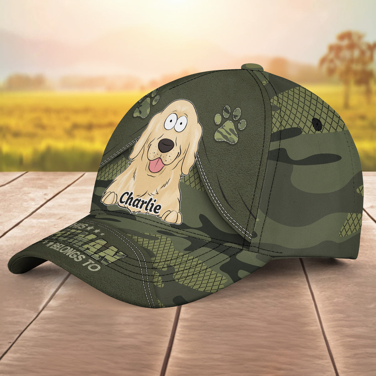 Personalized Custom Dog Human Camo Cap - Ideal for Dog Parents