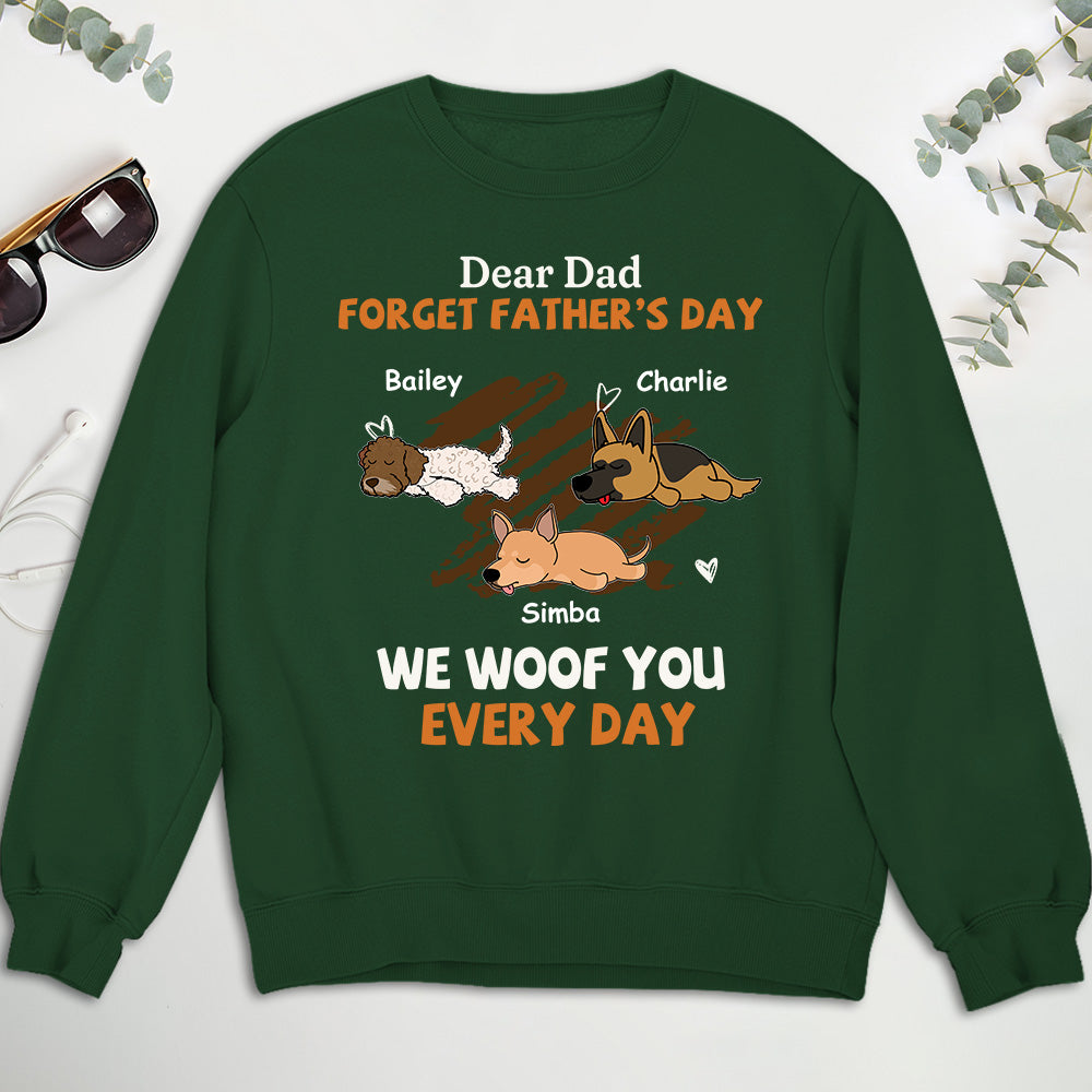 Daily Woofing Lying Dog - Personalized Custom Sweatshirt for Pet Lovers