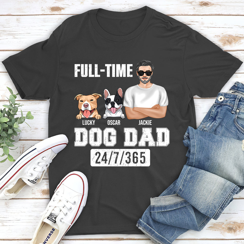 Personalized Unisex Full - time Dad T - shirt: Ideal Gift for Pet Lovers