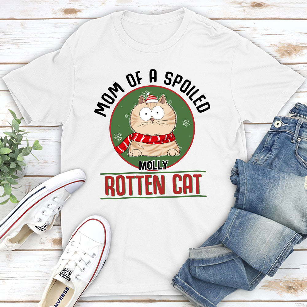 Customizable Unisex 'Proud Dad Of Spoiled Cats' T-shirt - Ideal Gift for Pet Lovers