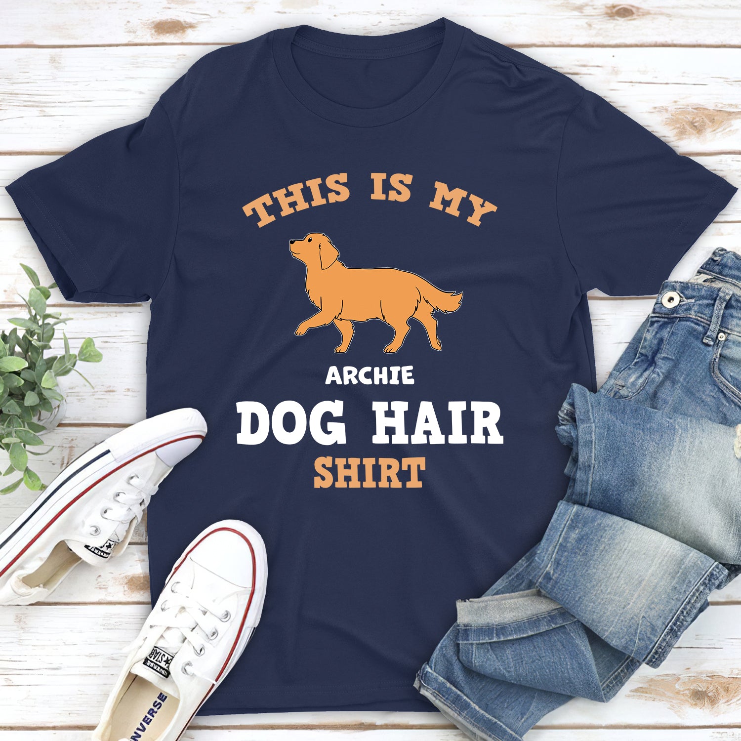 Personalized Custom Unisex Dog Hair Shirt - Ideal Gift for Pet Lovers