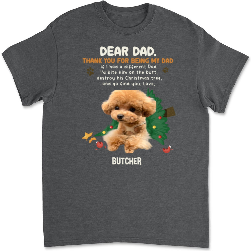 Personalized Custom Unisex 'Thank You For Being My Dad/Mom' Photo T-shirt - Ideal Gift
