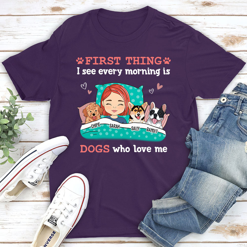 Every Morning 2 - Customizable Unisex Personalized T - shirt for Pet Lovers