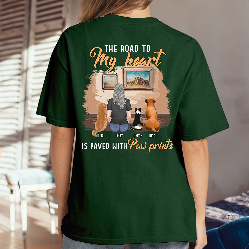 Personalized My Paw Prints Unisex T - shirt: Ideal Gift for Pet Lovers