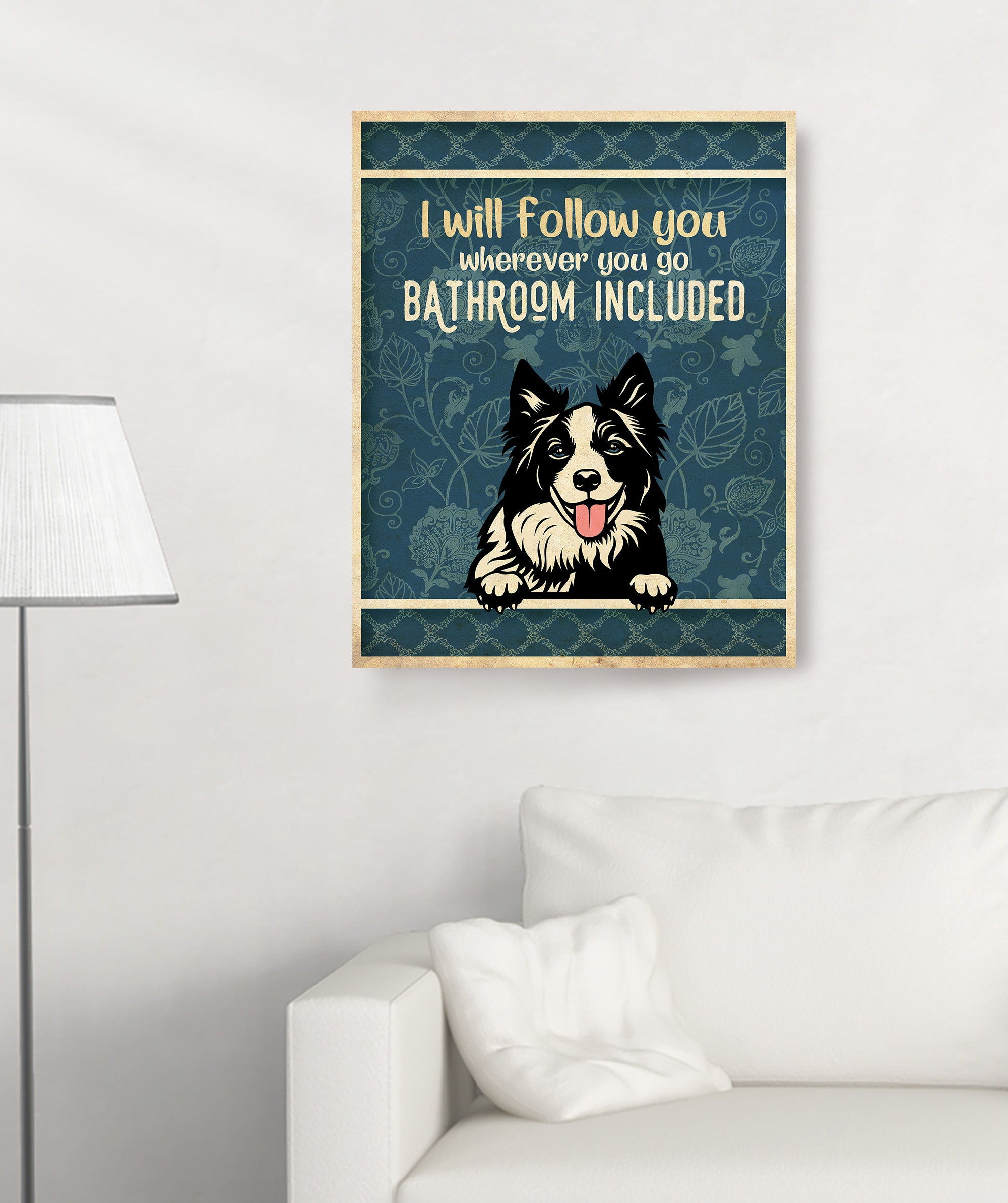 Personalized 'I Will Follow You' Custom Canvas - Ideal Gift for Pet Lovers