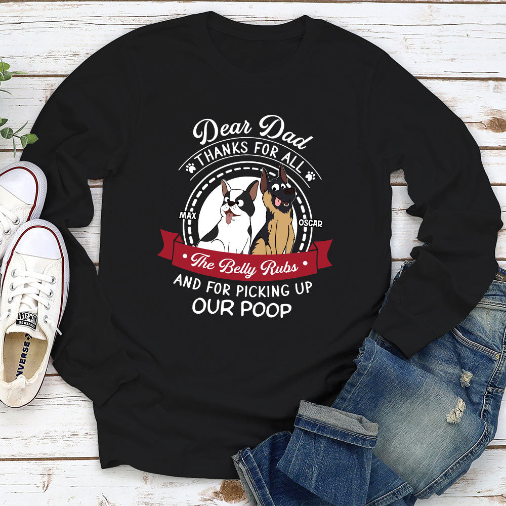 Dear Mom Thanks - Personalized Custom Long Sleeve Pet Lover T-shirt