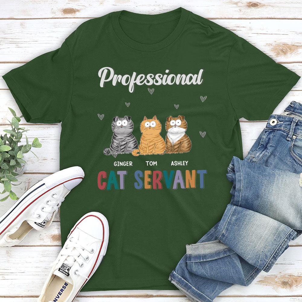 Personalized Unisex 'My Professional Pet Servant' T-shirt - Ideal Gift for Pet Lovers
