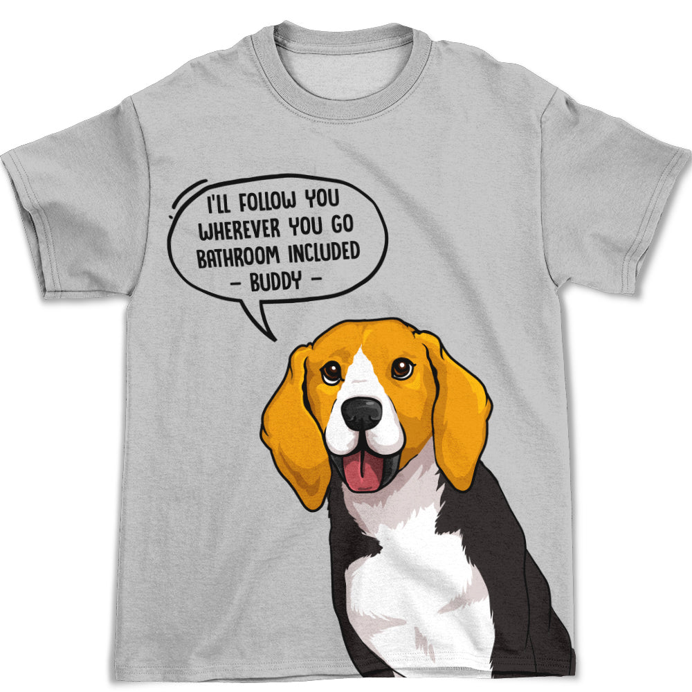Personalized 'I'll Follow You' All-over-print Comfort T-shirt