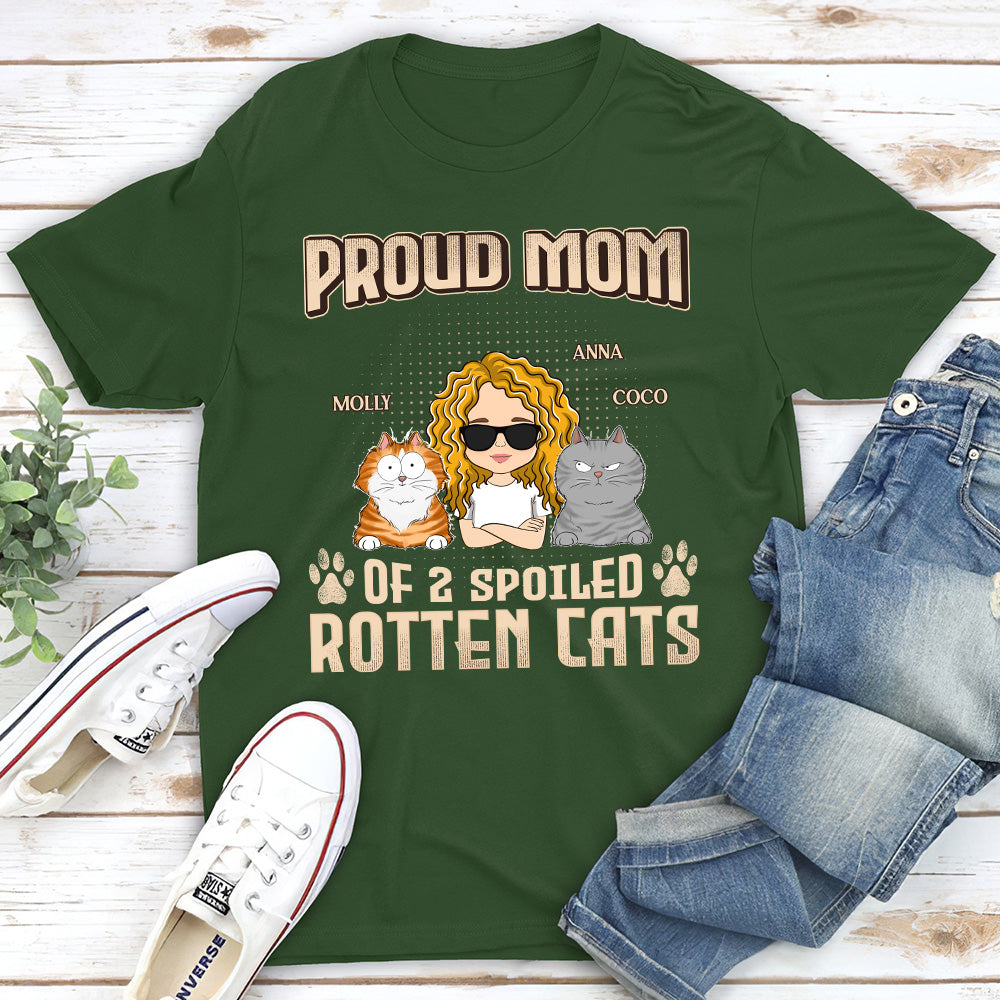 Customizable Unisex T-shirt: Proud Parent of Spoiled Cats