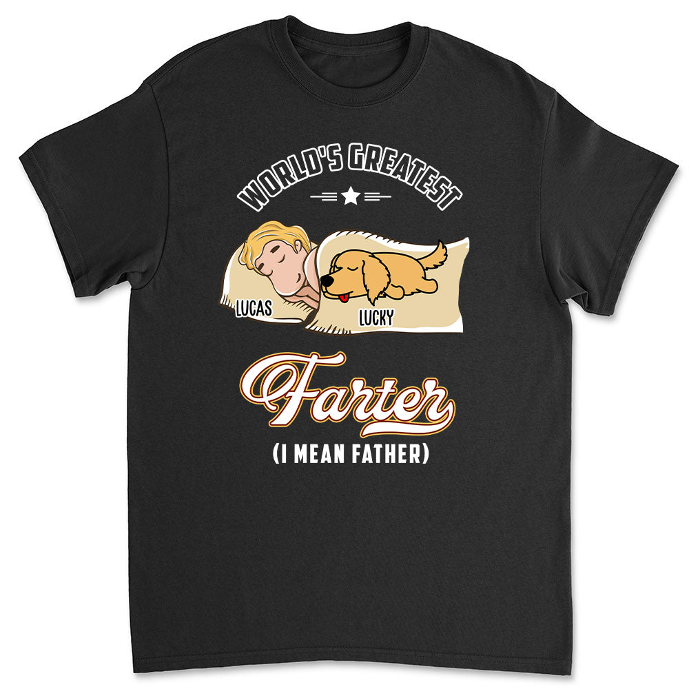 Greatest Father Personalized Custom Unisex T-shirt - Ideal Gift for Pet Lovers