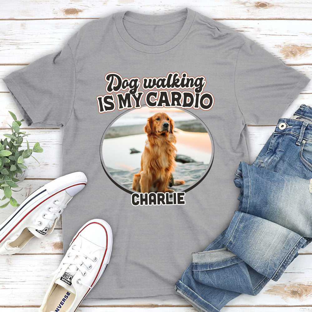 Personalized Custom Unisex Dog Walking T-shirt - Ideal Gift for Pet Lovers