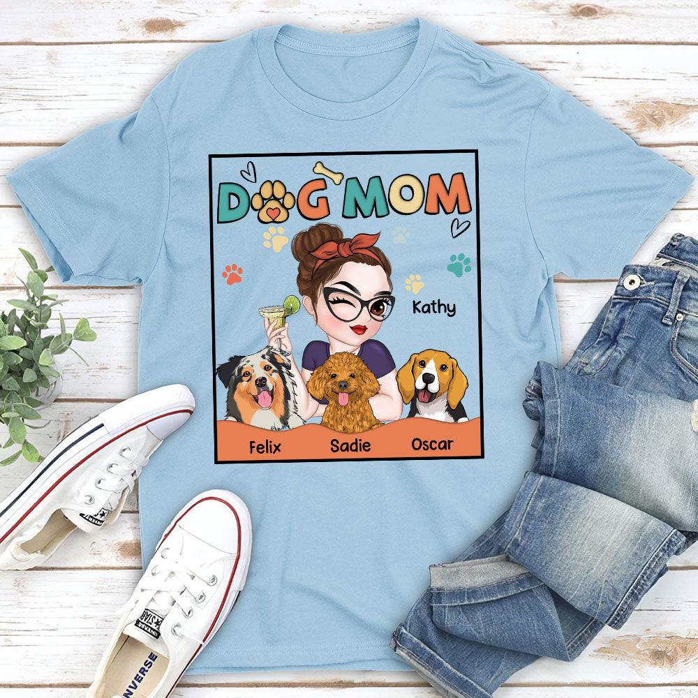 Adorable Dog Mom - Customizable Unisex Personalized T-shirt