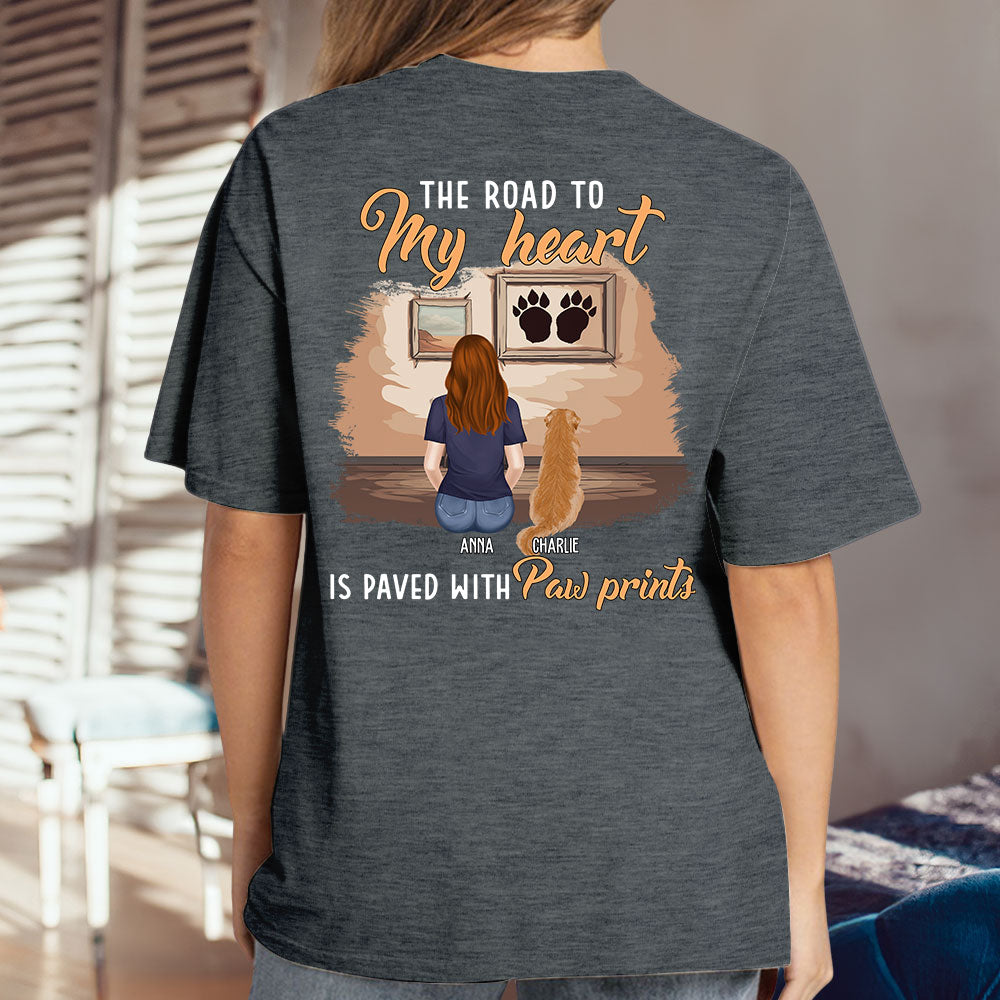 Personalized My Paw Prints Unisex T - shirt: Ideal Gift for Pet Lovers