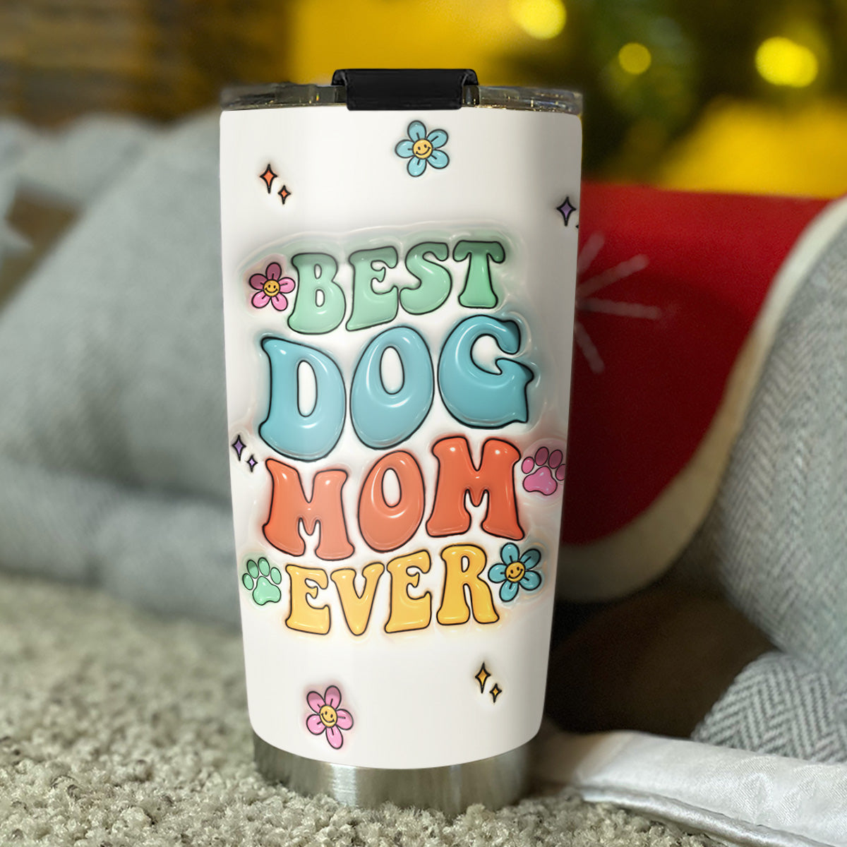 Personalized 3D Inflated Effect Tumbler: A Must - Have for Proud Dog Moms