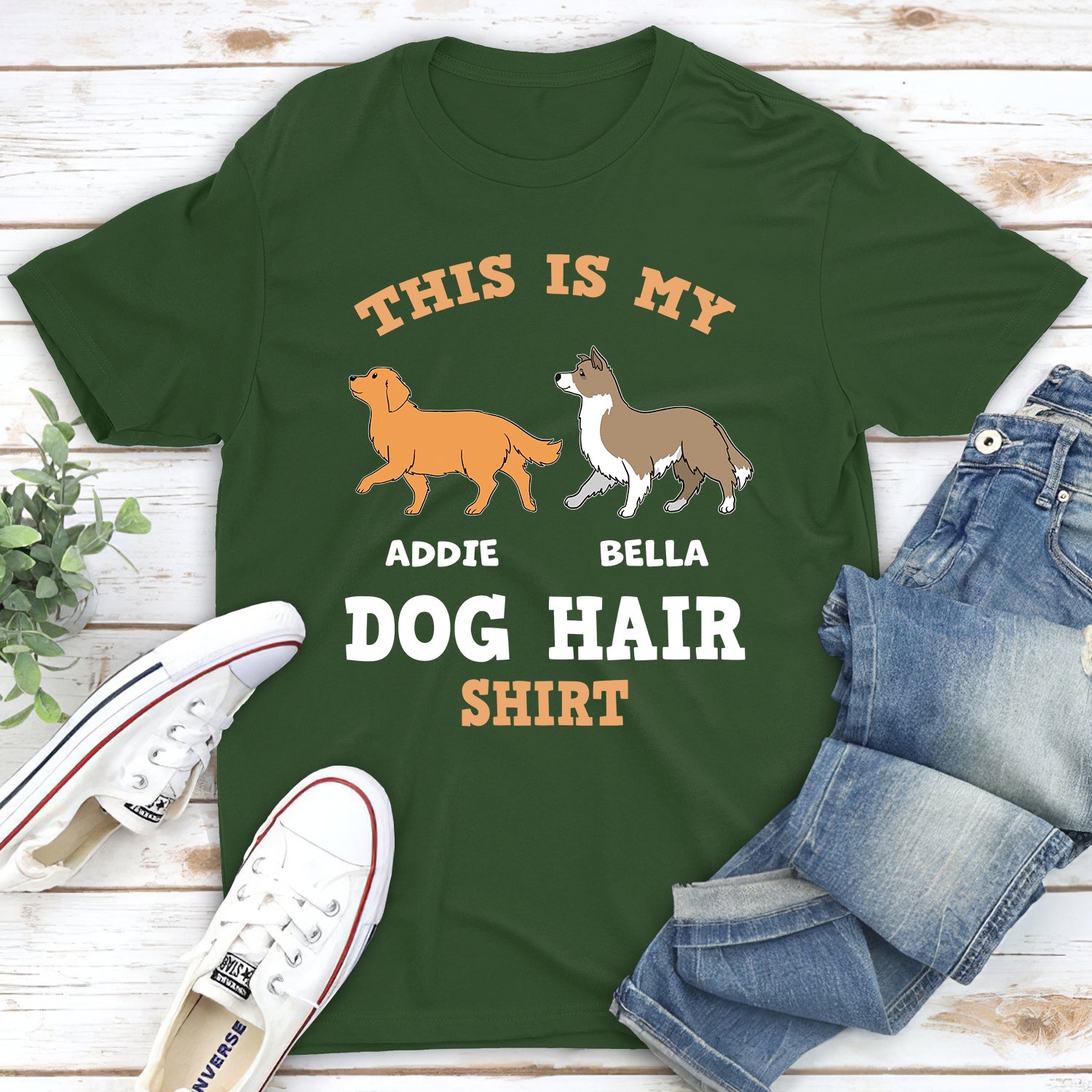 Personalized Custom Unisex Dog Hair Shirt - Ideal Gift for Pet Lovers