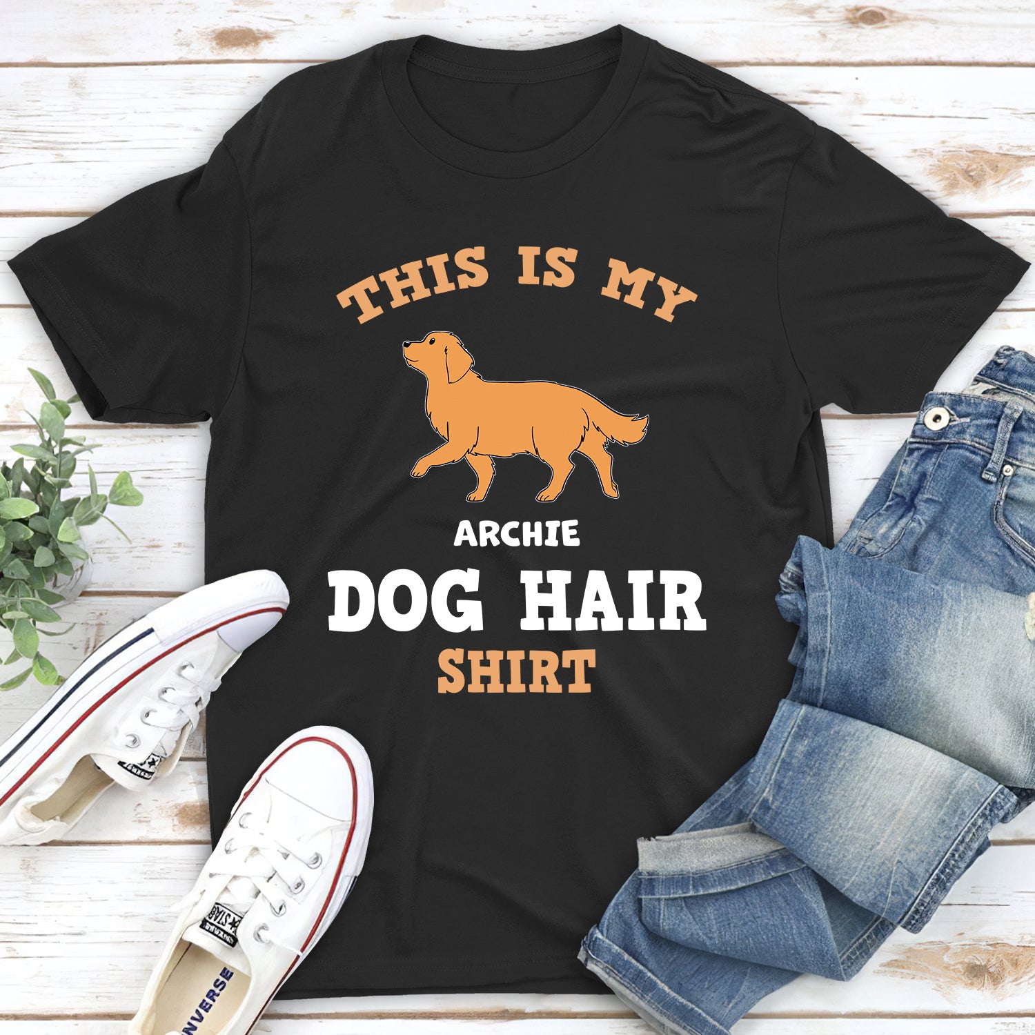 Personalized Custom Unisex Dog Hair Shirt - Ideal Gift for Pet Lovers
