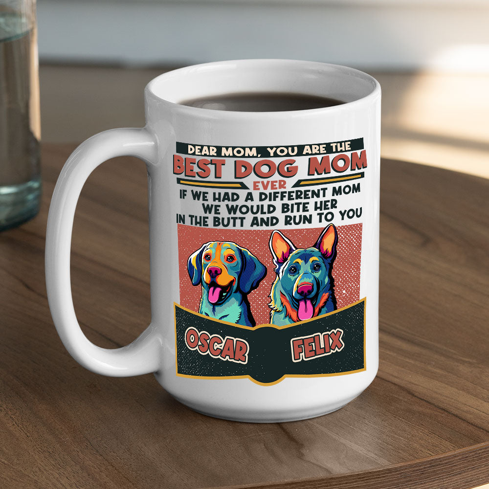 Best Dog Ever PopArt Personalized Custom Coffee Mug - Ideal Gift for Pet Lovers