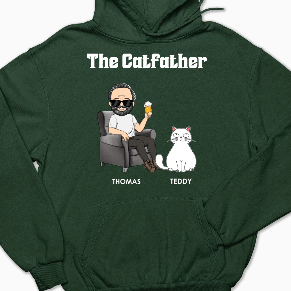 The Catfather - One-of-a-Kind Personalized Custom Hoodie for Pet Lovers
