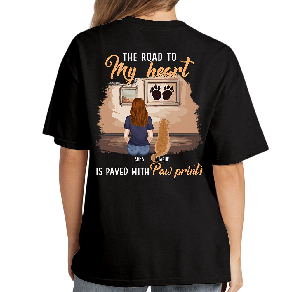 Personalized My Paw Prints Unisex T - shirt: Ideal Gift for Pet Lovers