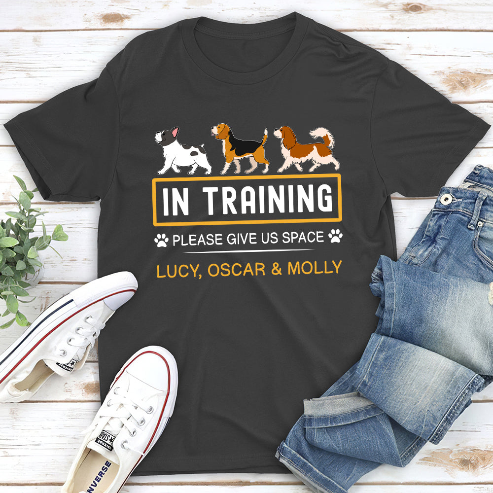 In Training - Customizable Unisex Personalized T-shirt for Pet Lovers