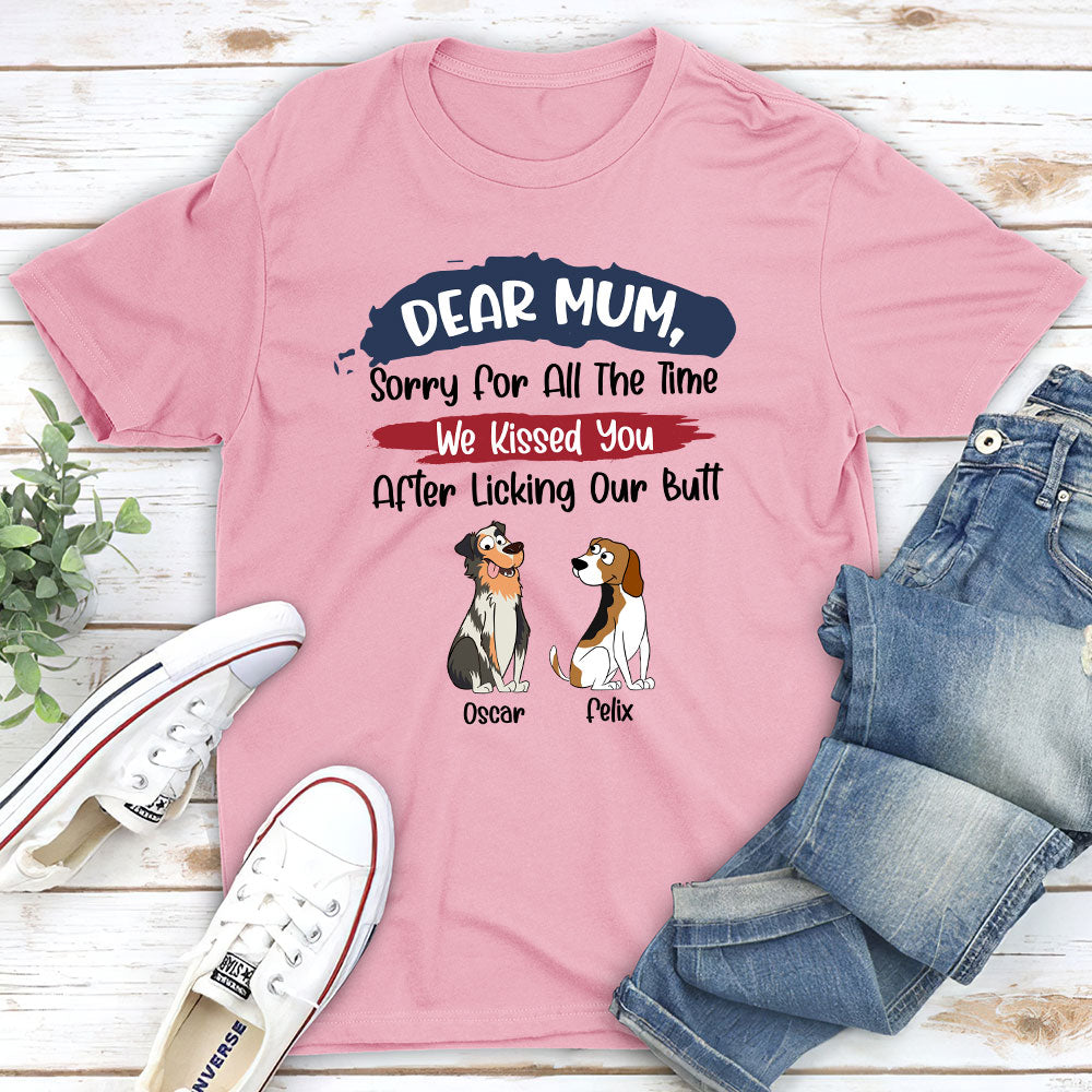 I Kissed You - Customizable Unisex Personalized T - shirt for Pet Lovers