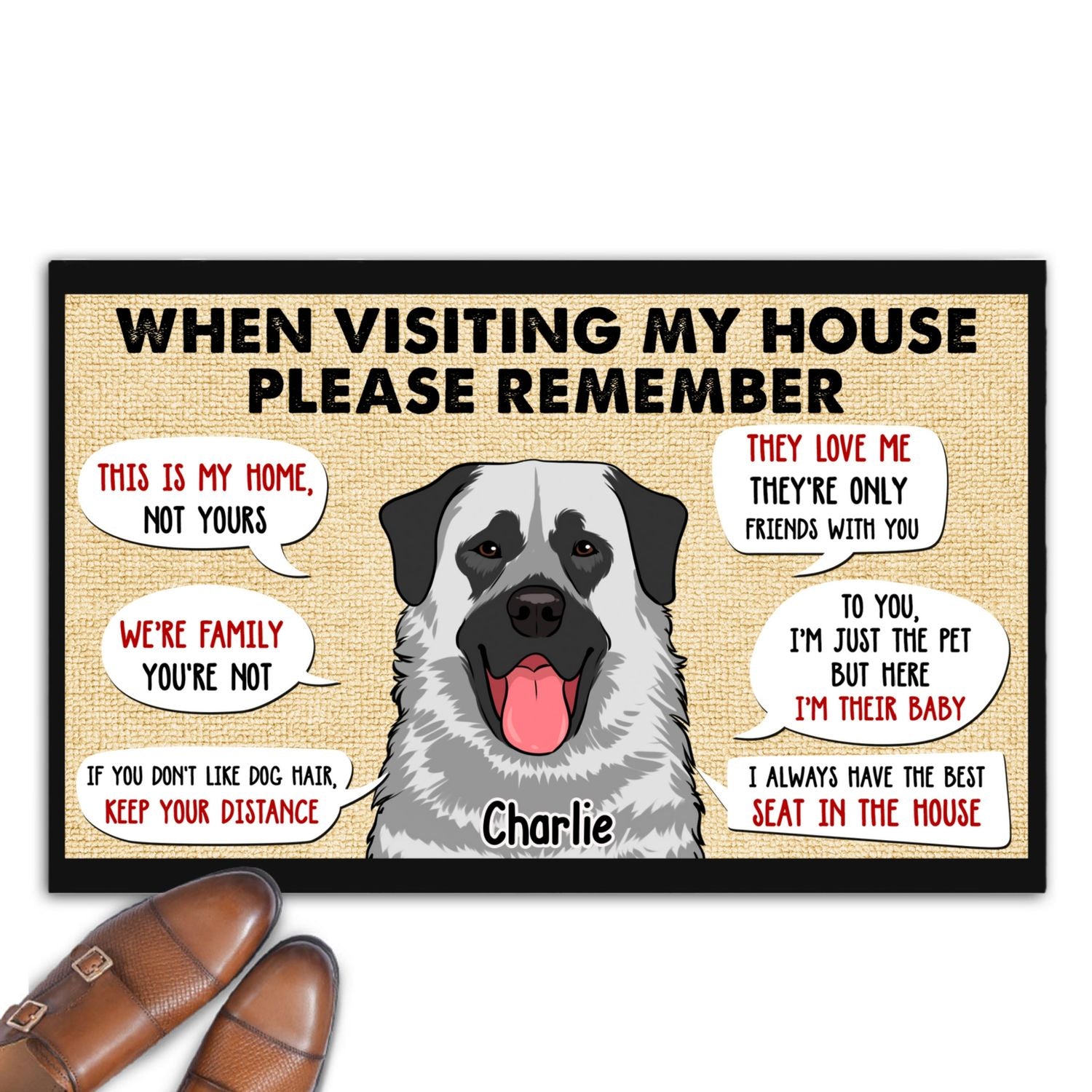 Personalized Pet Doormat - The Perfect Welcome for Your Home