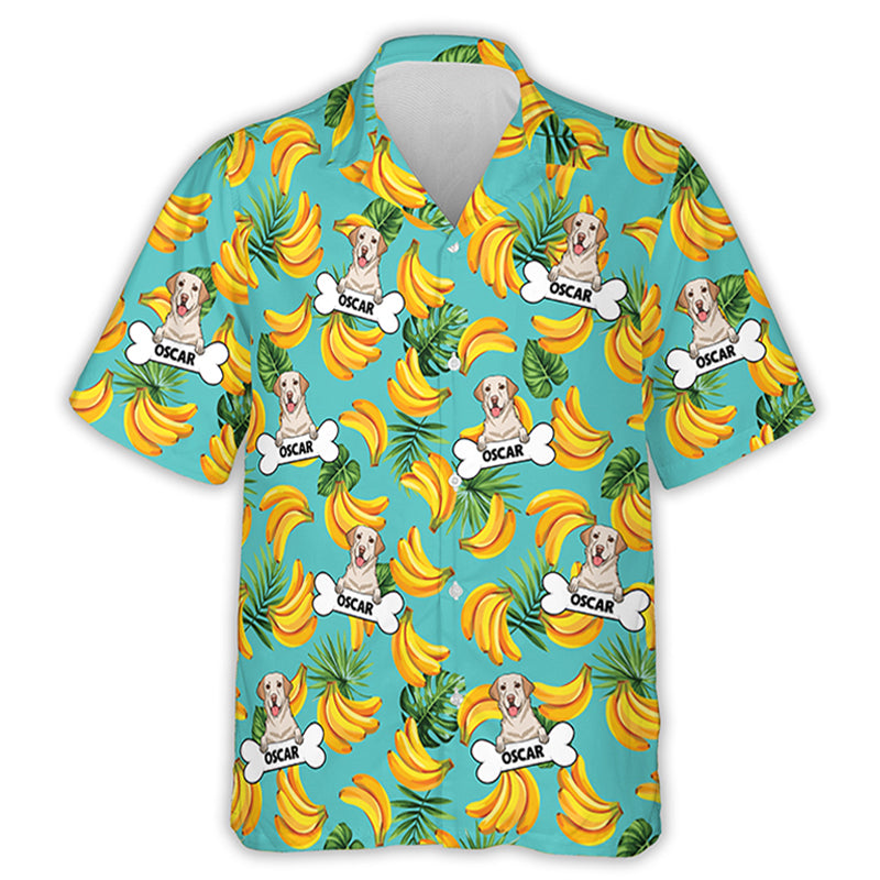 Customizable Dog Peeking Hawaiian Shirt - Ideal Gift for Pet Lovers