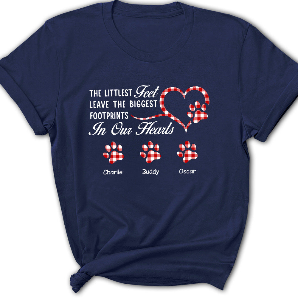 The Biggest Footprints - Customizable Personalized Women's Pet Lover T-shirt