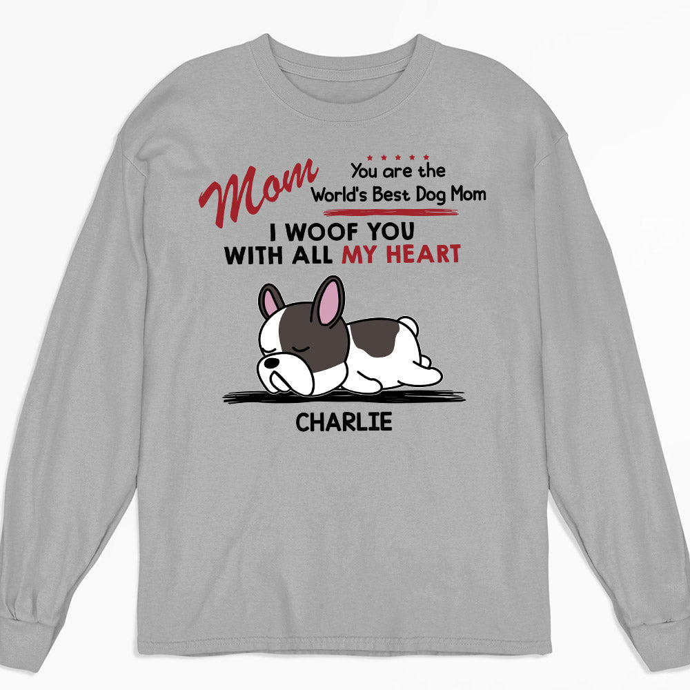 Woof All Heart - Customizable Personalized Long Sleeve Pet Lover T-shirt