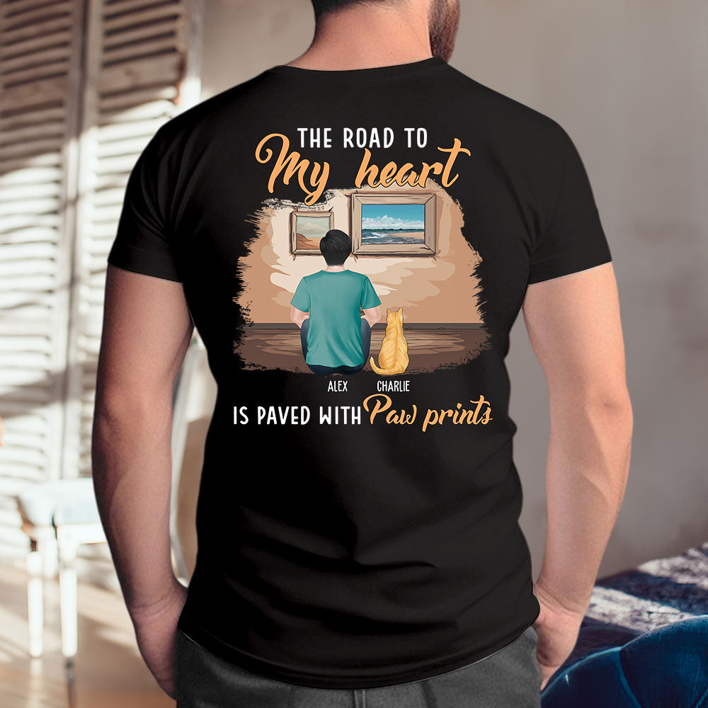 Personalized My Paw Prints Unisex T - shirt: Ideal Gift for Pet Lovers
