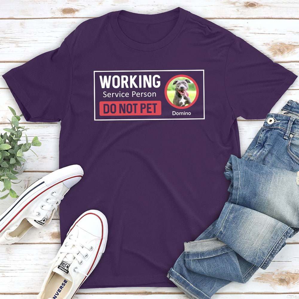 Personalized Custom Unisex T-shirt for Working Service Persons and Pet Lovers