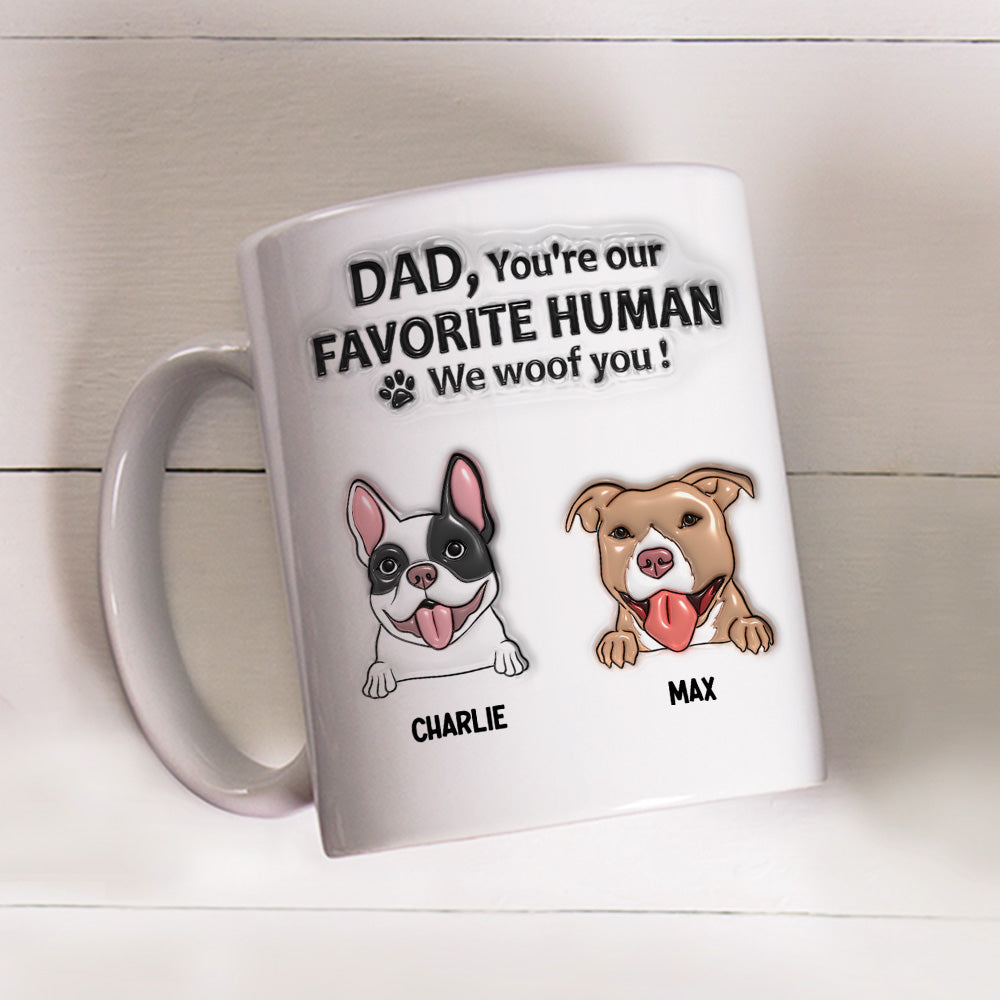 Customizable 3D Inflated Effect Personalized Mug for Dog Lovers
