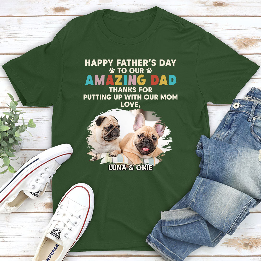 Customizable Unisex T-shirt - The Ideal Gift for Pet Lovers and Dads