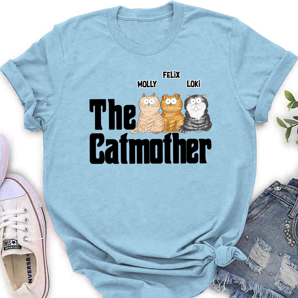 The Cat Mother - Customizable Personalized Women's Cat Lover T-shirt