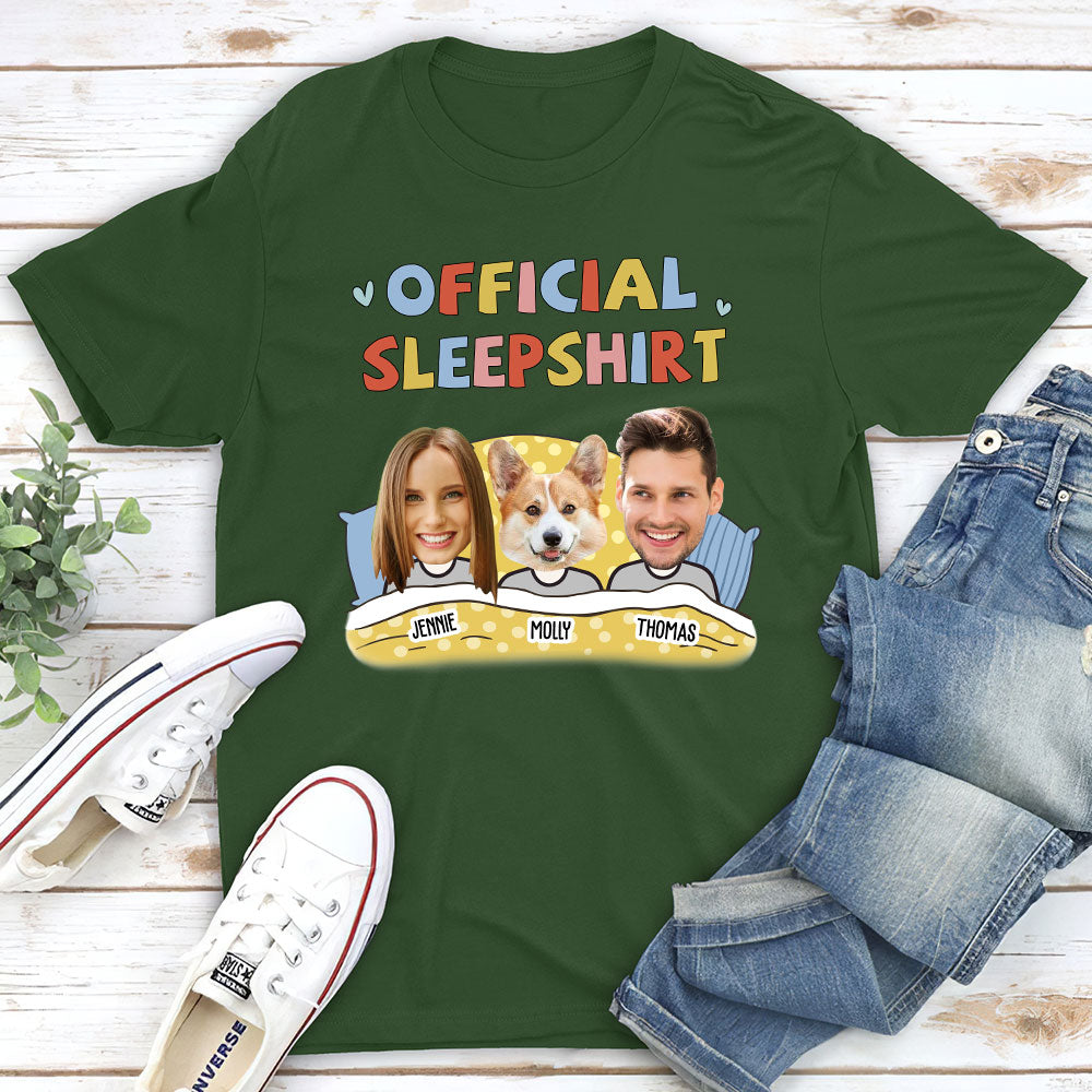 Personalized Custom Unisex Sleepshirt with Pet Photos - Ideal Gift for Pet Lovers