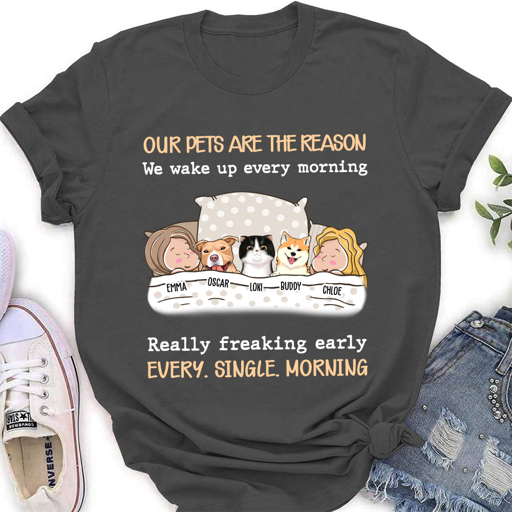 My Pet Reason Couple - Customizable Personalized Women's Pet Lover T-shirt