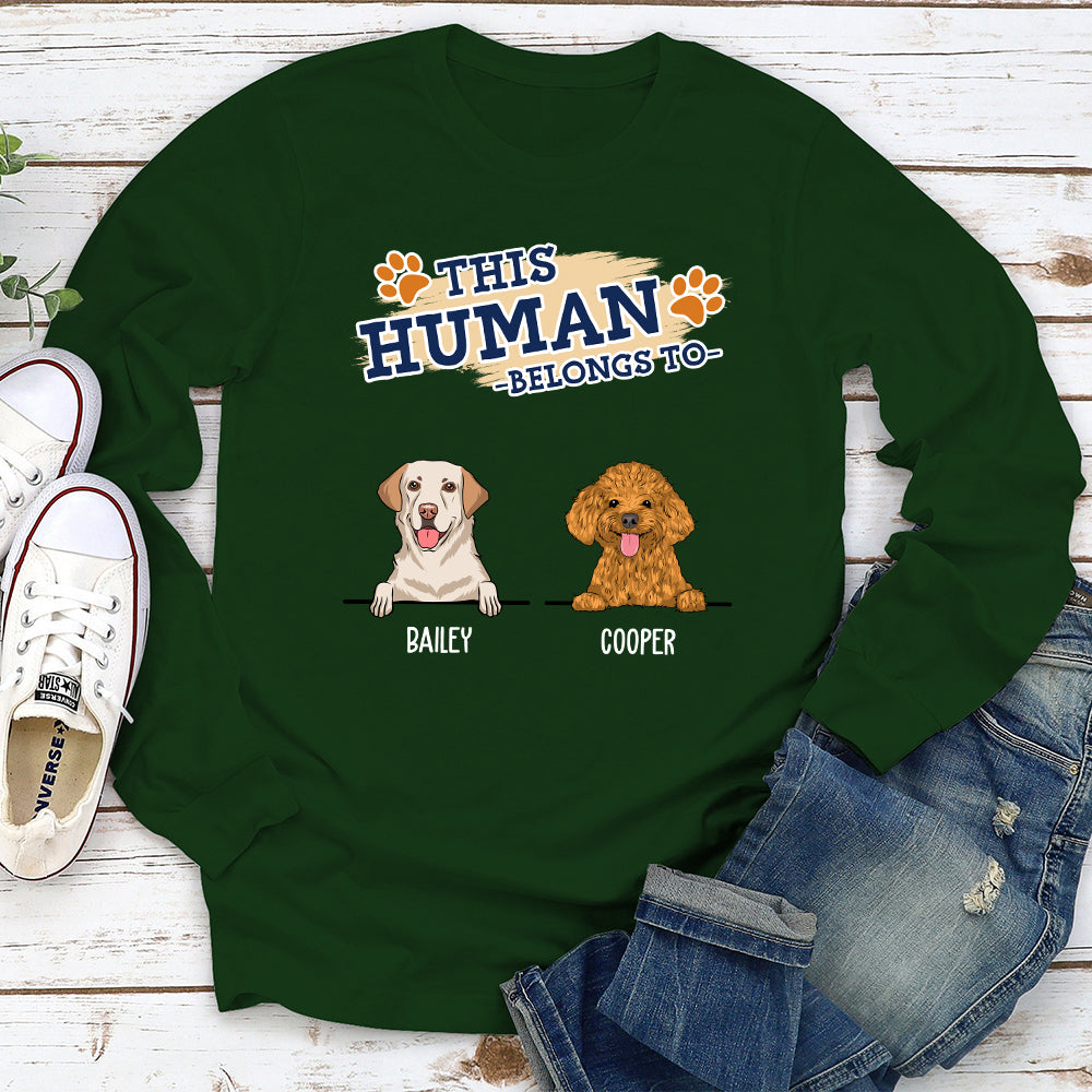 The Human 2 - Customizable Personalized Long Sleeve T-shirt for Pet Lovers