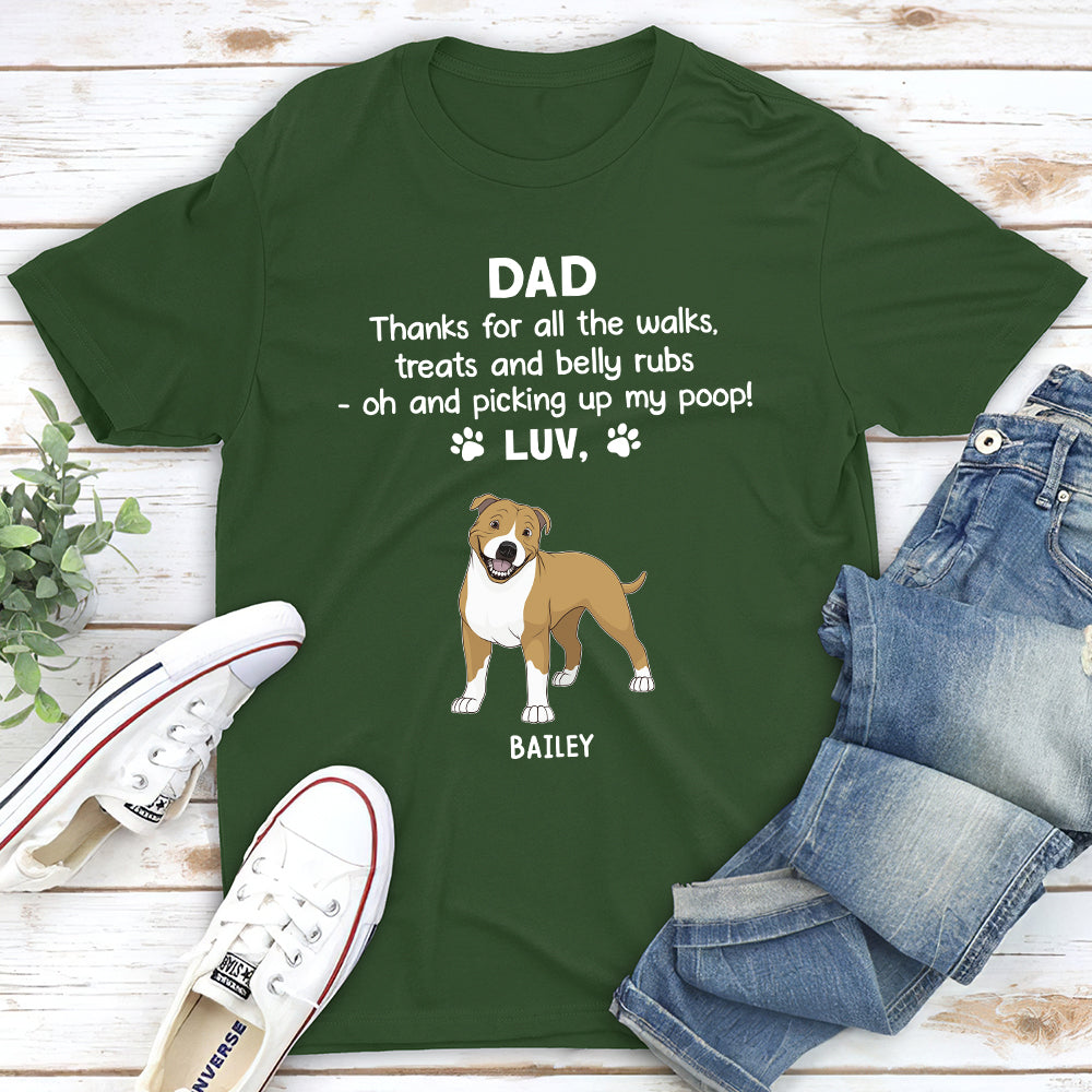 Thanks My Dad - Customizable Unisex Personalized T - shirt for Pet Lovers