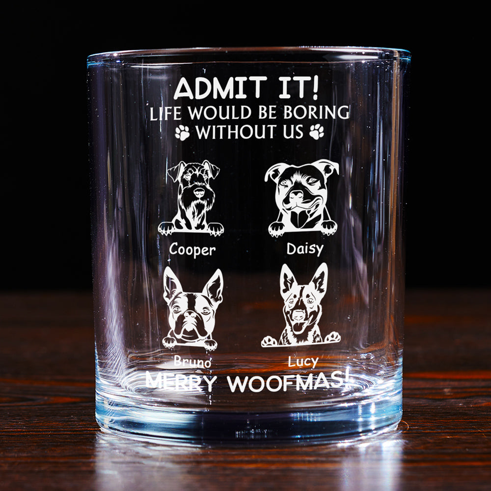 Admit It - Exquisite Personalized Custom Whiskey Glass for Special Occasions