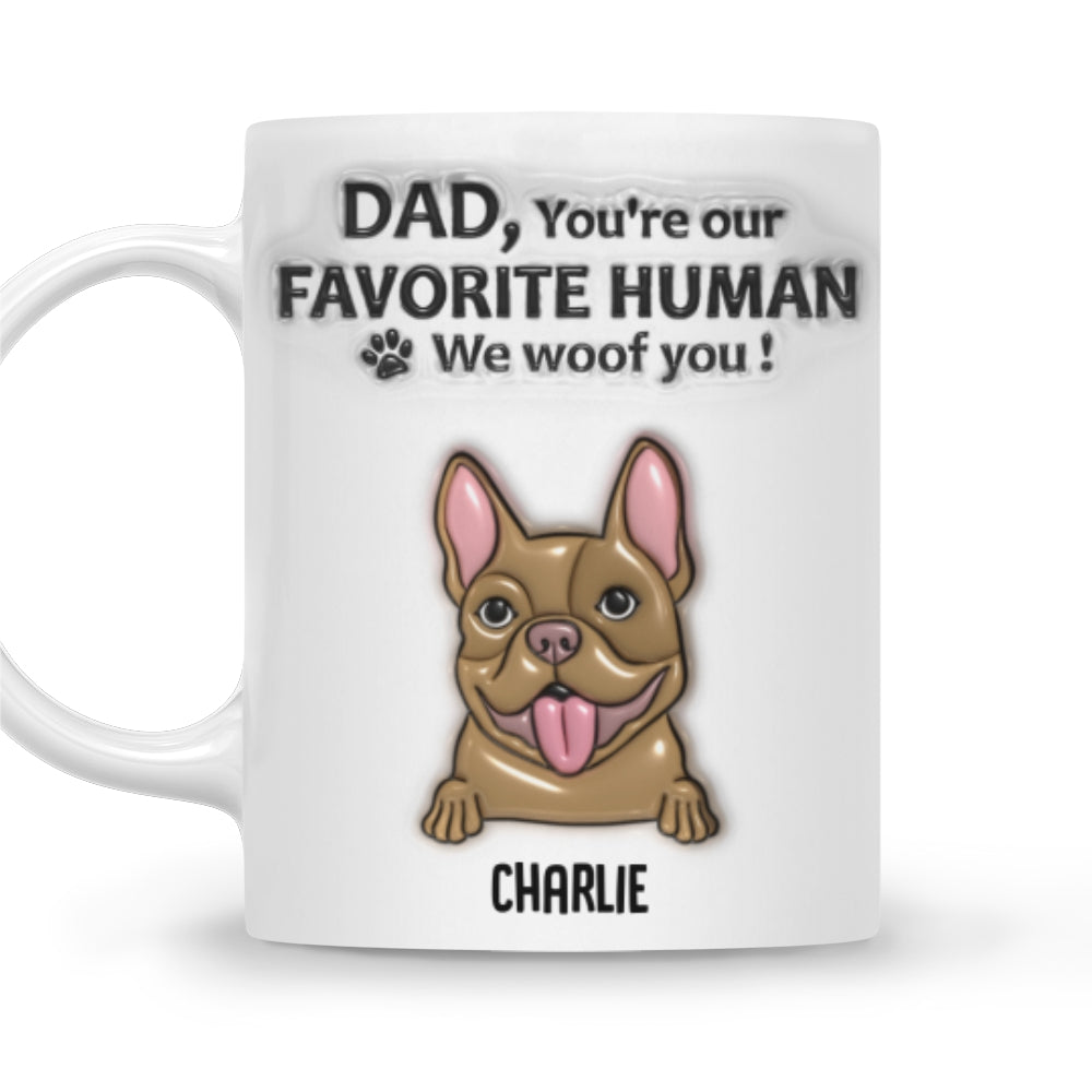 Customizable 3D Inflated Effect Personalized Mug for Dog Lovers