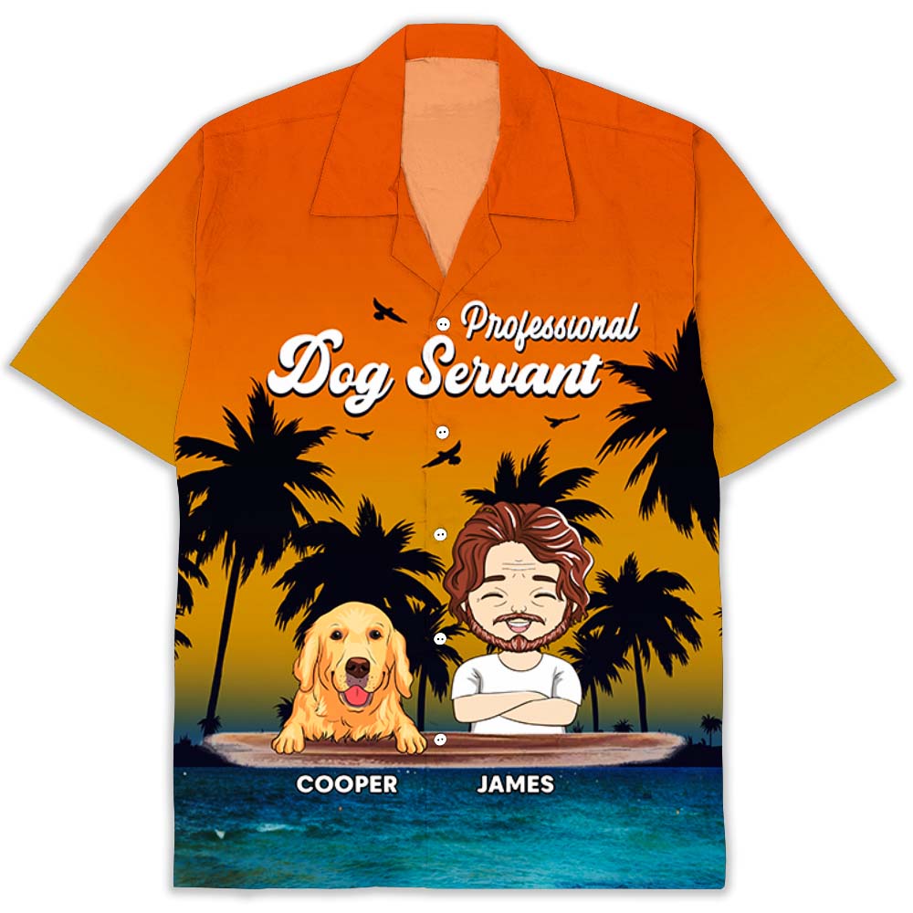 Dog Servant - Exclusive Personalized Custom Hawaiian Shirt for Pet Lovers