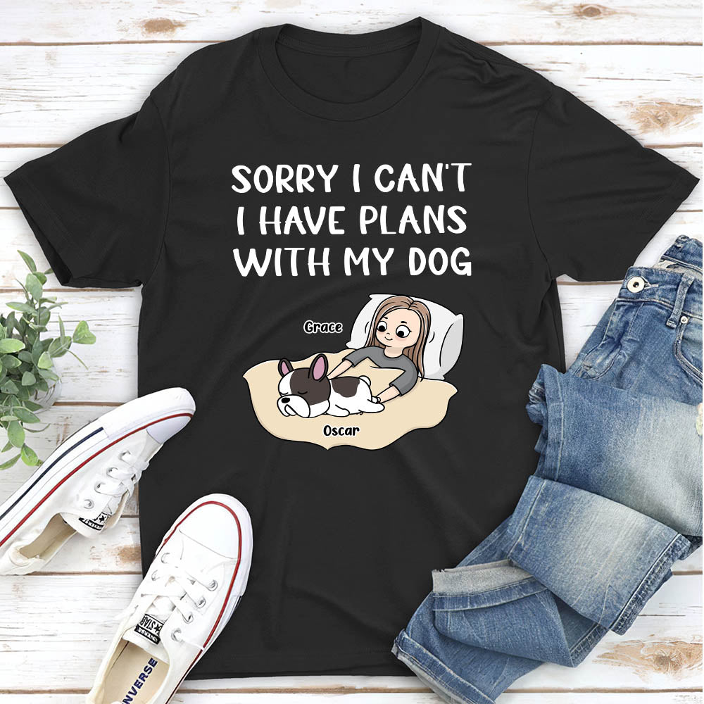 Exclusive Personalized Unisex 'Sorry I Can't' T-shirt for Pet Lovers