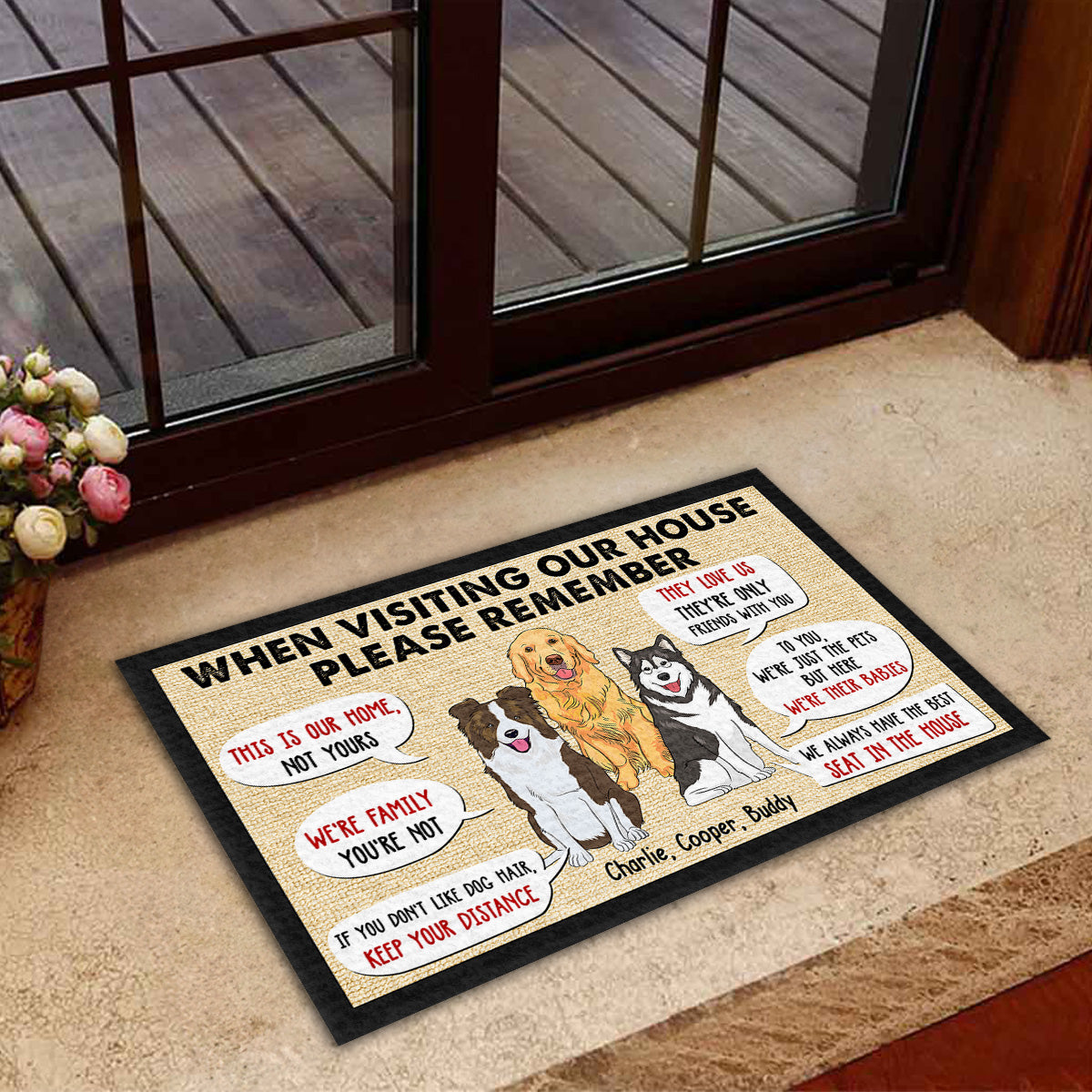 Personalized Pet Doormat - The Perfect Welcome for Your Home