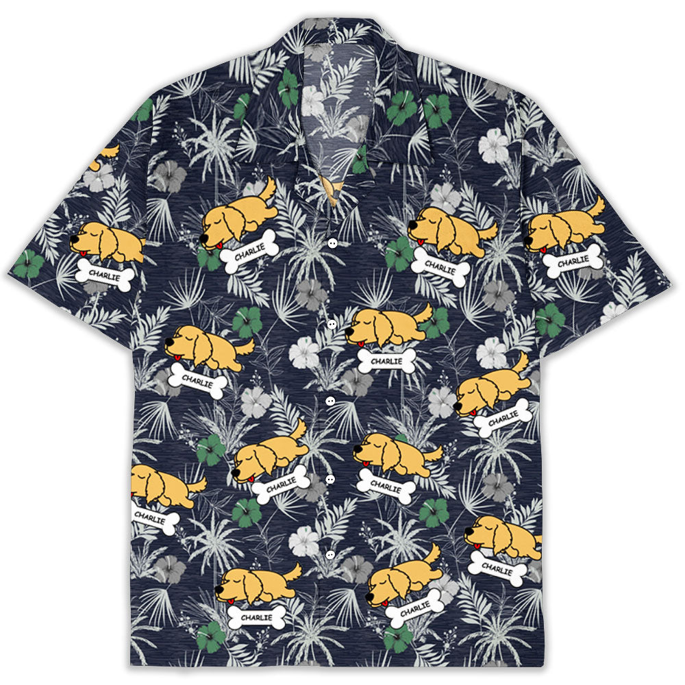 Hibiscus Palm - Customizable Personalized Hawaiian Shirt for Pet Lovers