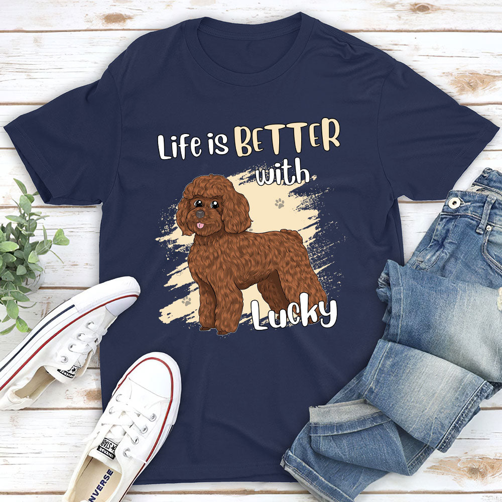 Personalized Unisex Dog Lover T-shirt - Life with Your Furry Friend