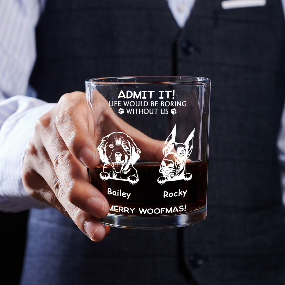 Admit It - Exquisite Personalized Custom Whiskey Glass for Special Occasions