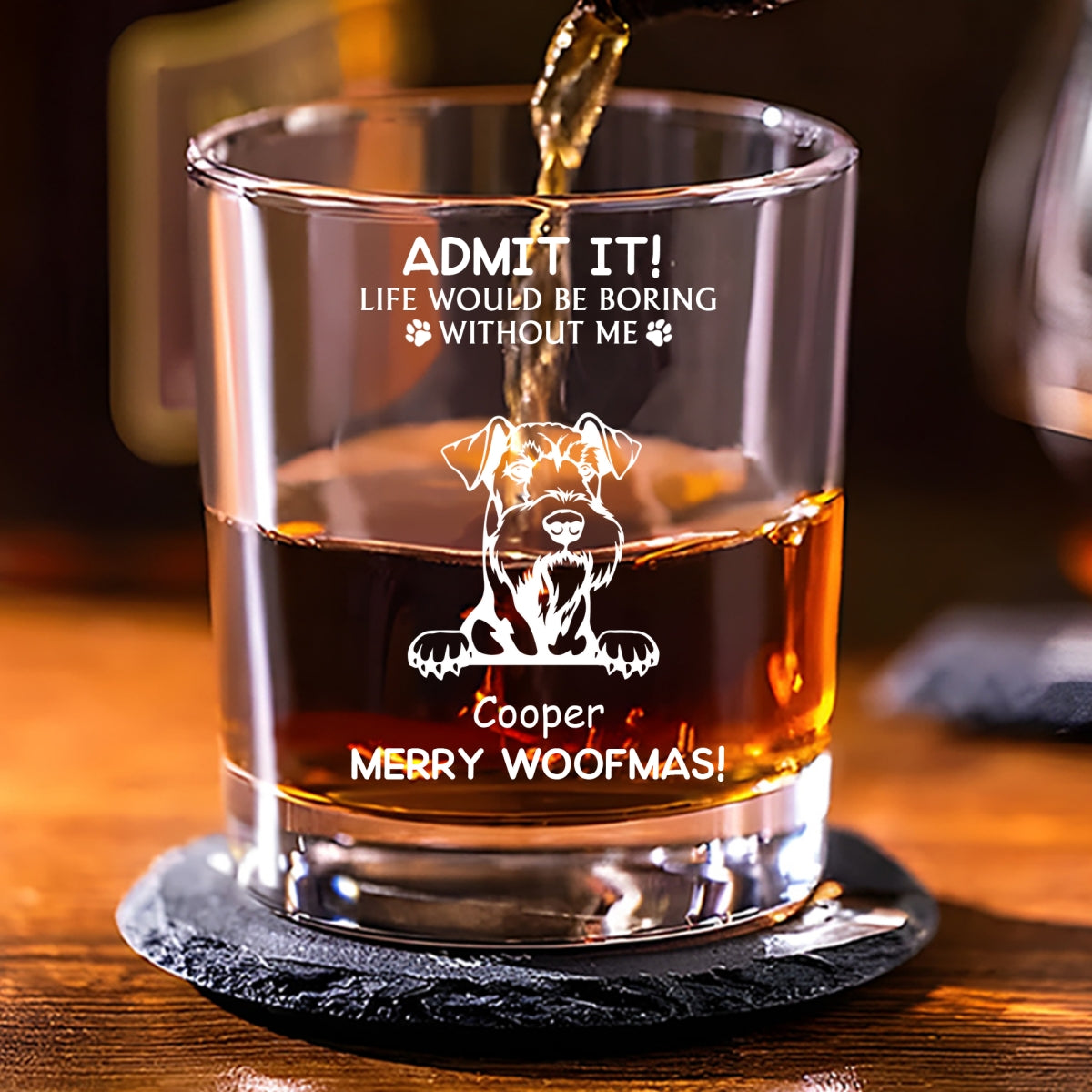 Admit It - Exquisite Personalized Custom Whiskey Glass for Special Occasions